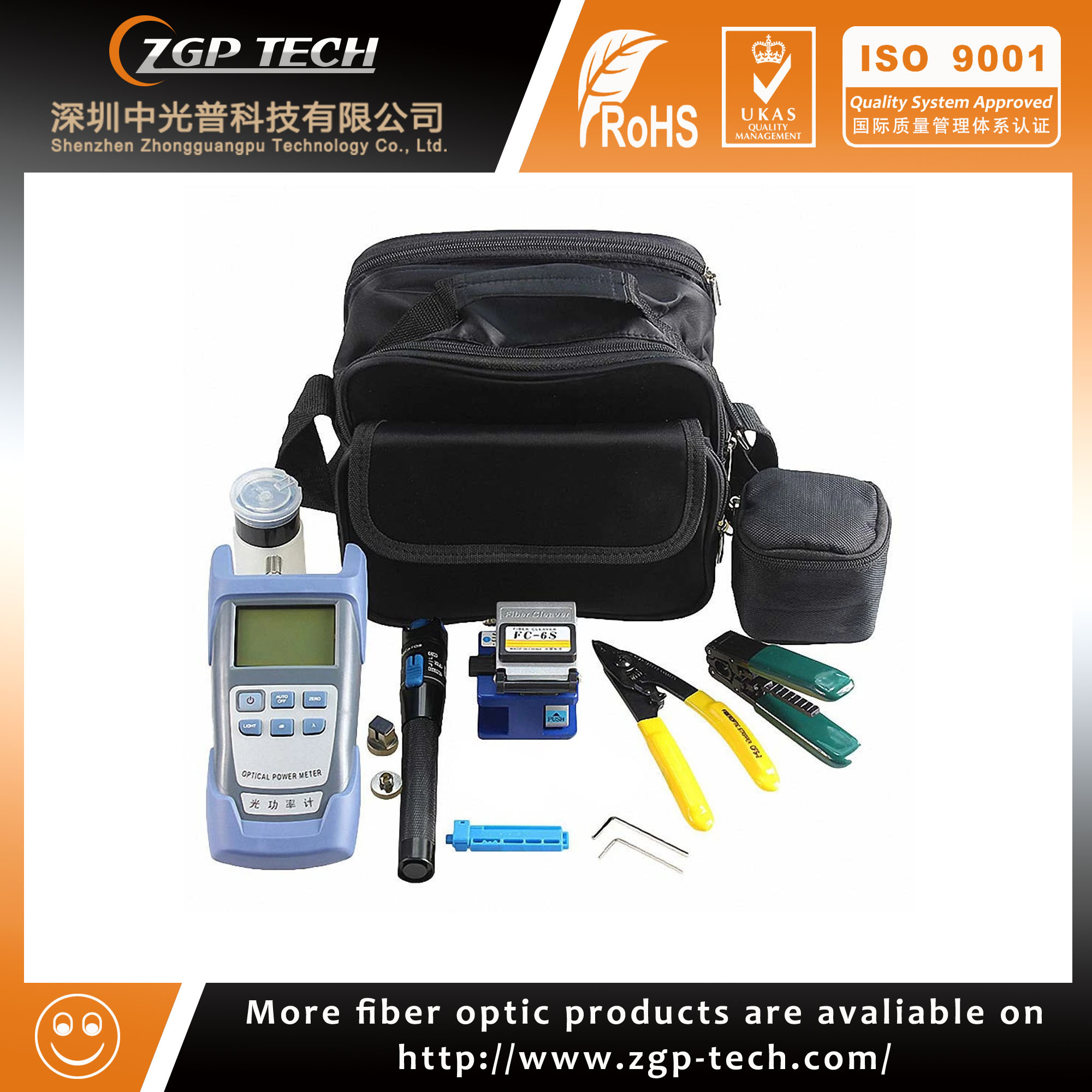 9 IN 1 FTTH Assembly Optical Fiber Termination Tool Kit